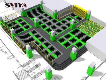 Área de juegos interior de trampolín