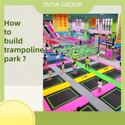 ¿Cómo construir un parque de trampolines?